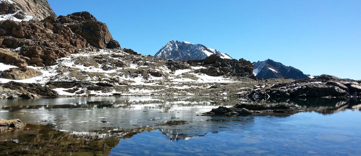 Der Matscherjochsee (3.188 m) gilt als höchster Bergsee Südtirols