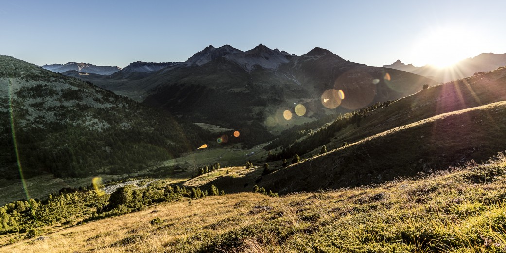 Aussicht auf einer Wanderungen im Unterengadin
