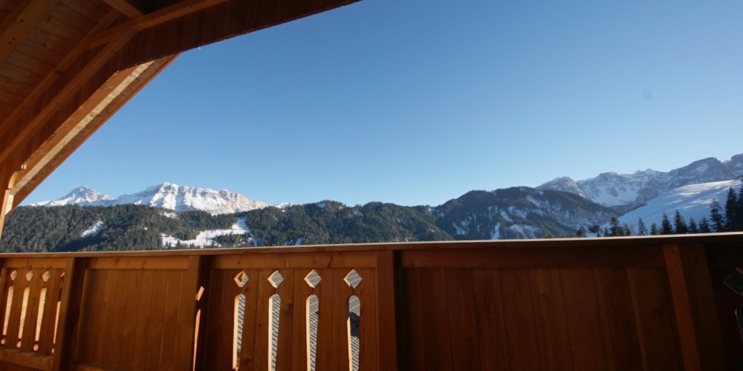 Dolomitenblick vom Balkon