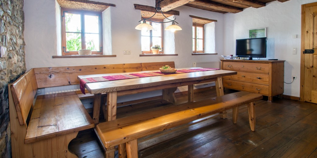Bauernstube in der Ferienwohnung des Erbhofs Angermann