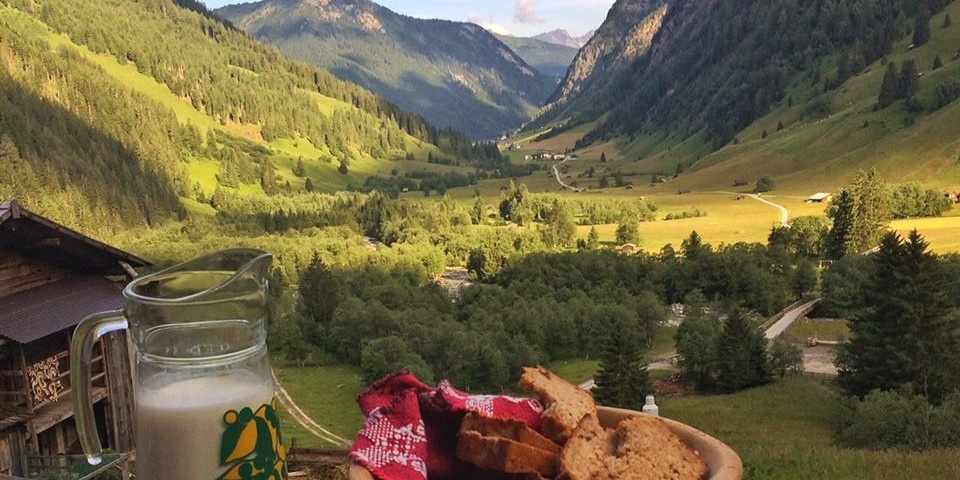Blick von Helgas Alm bei einer Pause