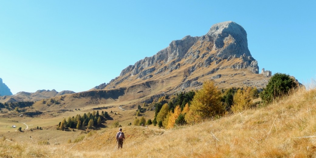 Pütia / Peitlerkofel, der Hausberg von Lungiarü