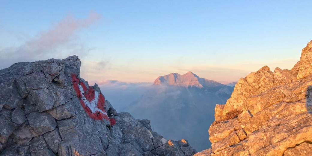 Abendstimmung am Hochunnütz mit Blick auf den Guffert