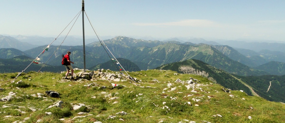 Am Ötscher-Gipfel (1.893 m)