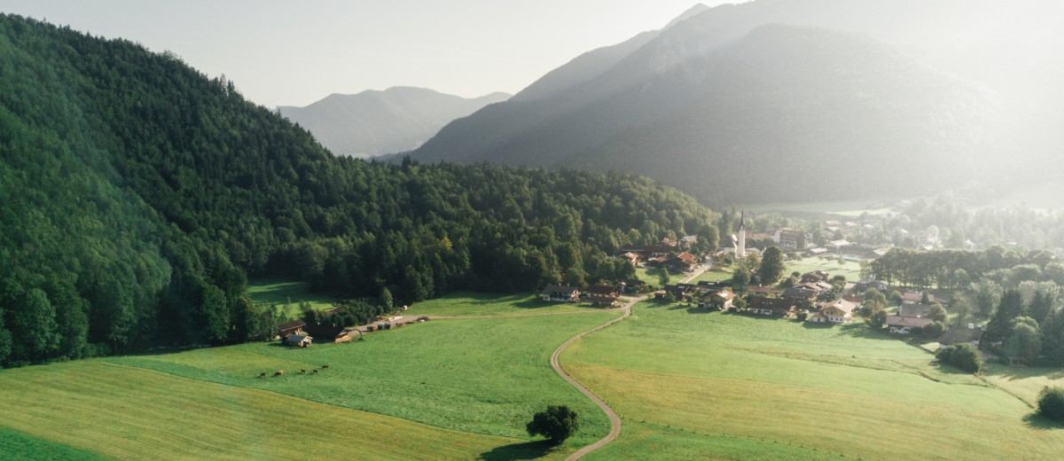 Blick auf Kreuth