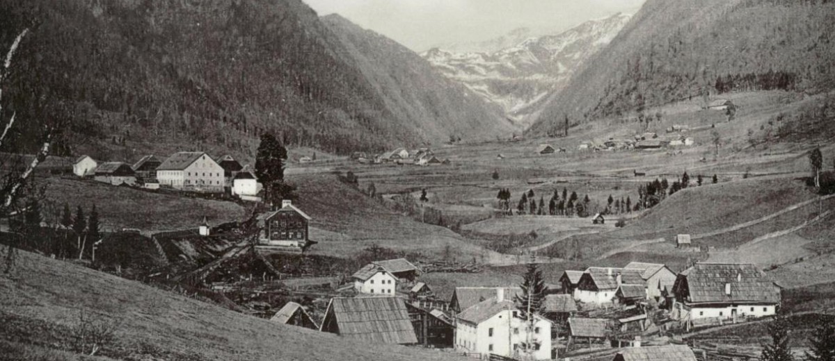 Historische Ansicht von Göriach um 1907