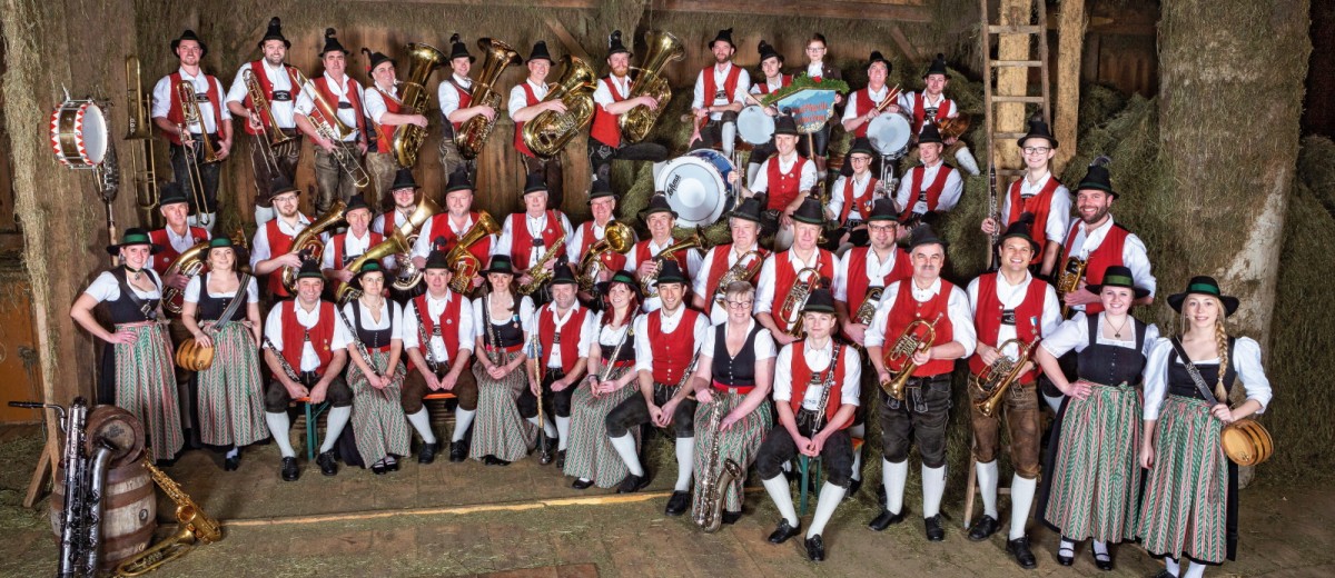 Gruppenbild der Musikkapelle Schleching