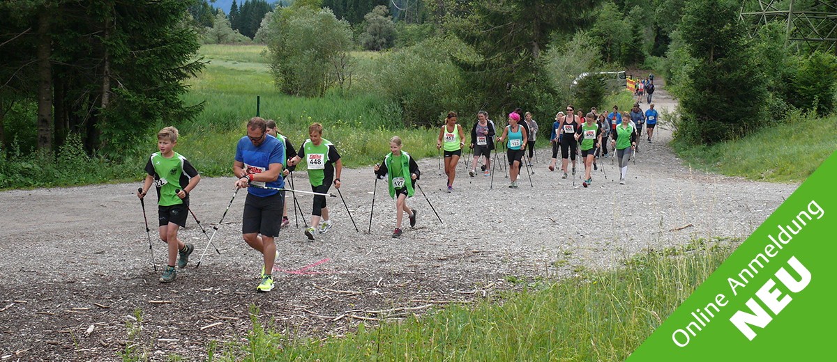 Nordic Walker beim Gailbergmoorlauf