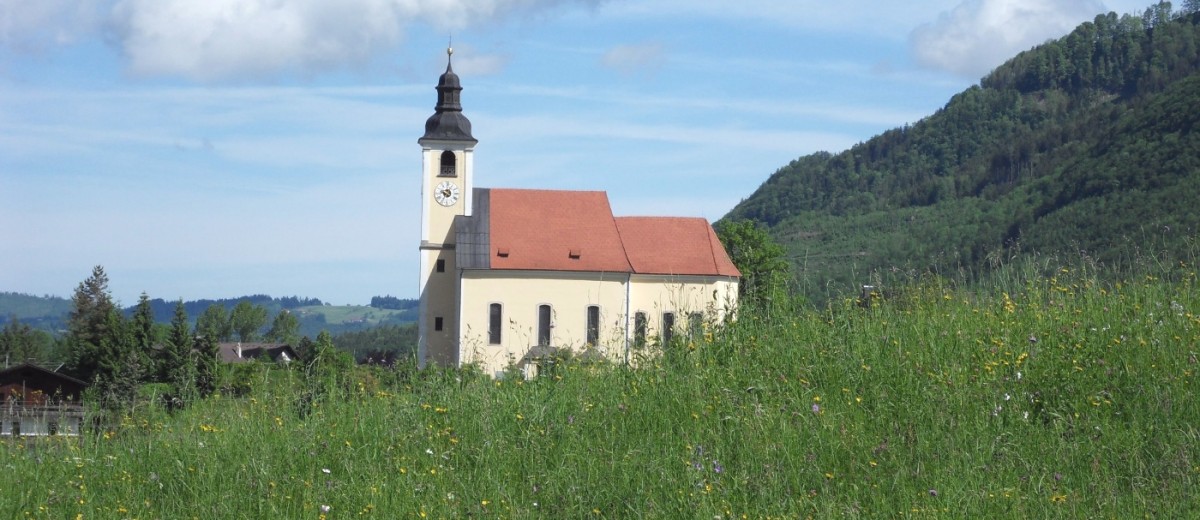 Die Pfarrkirche in Grünau