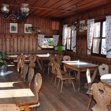 Gaststube der Erfurter Hütte