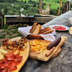 Almjause auf Helgas Alm