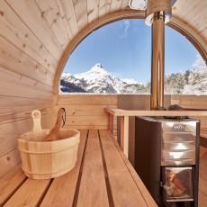 Outdoorsauna mit Aussicht