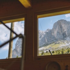 Herrlicher Ausblick auf die imposanten Wände der Schijenflue und den Schijenzan