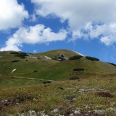 Blick auf den Blaser-Gipfel (2.241 m)