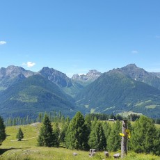 Oberhalb der Lackenalm, Blick auf die Karnischen Alpen