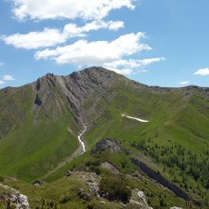 Blick auf den Riebenkofel (2.386 m)