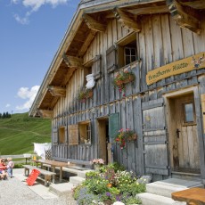 Die Breithornhütte, Alpe Oberpartnom