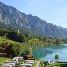 Blick über den Campingplatz Grabner