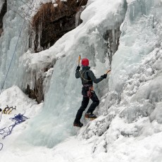 Eisklettern Baffl-Fall