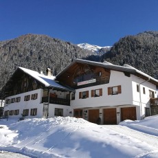 Das Gästehaus im Winter