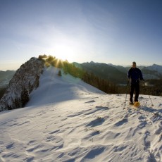 Auf den Hirschberg mit Schneeschuhen