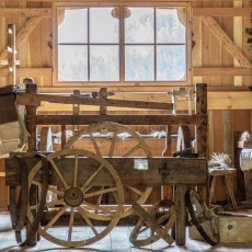 Alte Werkzeuge im Hofmuseum Lüch de Orania im Weiler Seres