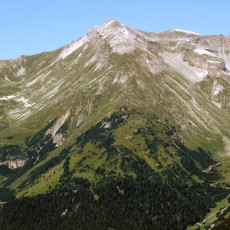 Blick auf die Kesselspitze (2.728 m)