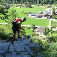 Klettersteig Zahme Gams, Ausstieg
