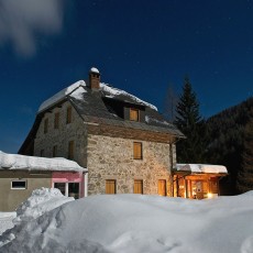 Die Hütte im Winter