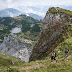 Blick von Schafsattel auf Zireiner