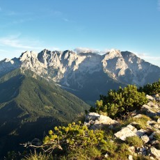 Auf dem Gipfel des Pristovški Storžič / Kärntner Storschitz