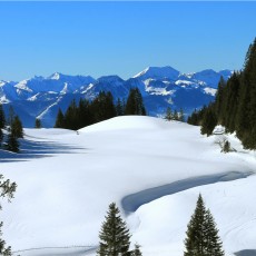 Winterlandschaft bei Priener Hütte