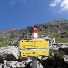 Wegschild zum Samspitz