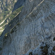 Schermberg Nordwand: kompakter Fels