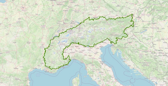 Perimeter der Alpenkonvention