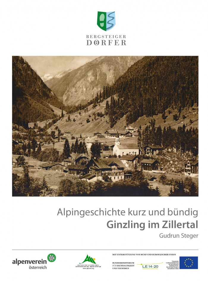 Herunterladen der Broschüre Alpingeschichte Ginzling (Pdf 1,8 MB)