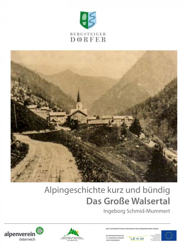 Titelbild zur Broschüre Alpingeschichte kurz und bündig - Großes Walsertal