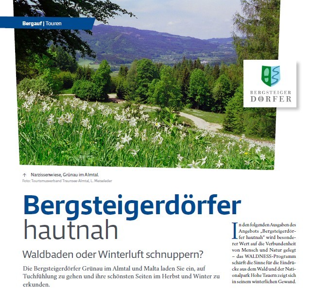 Artikel Bergsteigerdörfer hautnah im Magazin Bergauf des österreichischen Alpenvereins