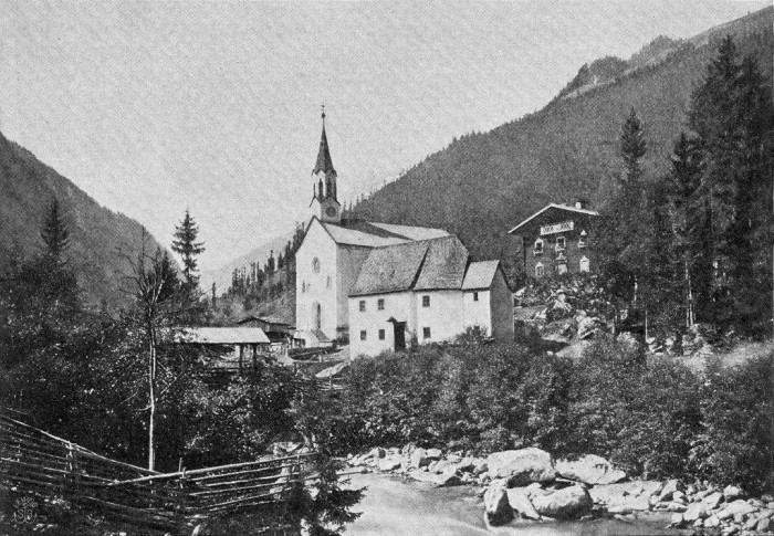 Historisches Bild von Ginzling-Dornauberg aus dem Jahr 1899