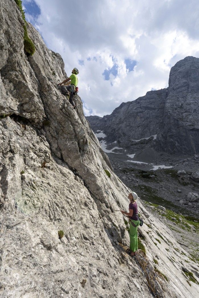 Schärtenspitze Westwand: Kletterroute Logig Line