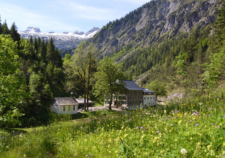 Der Alpengasthof Bad Rothenbrunnen in der Kernzone des Biosphärenparks