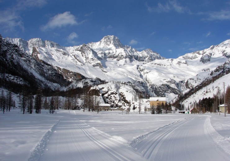 Balme bietet verschiedene Möglichkeiten für den Schneesport, unter anderem auch für Langläufer.