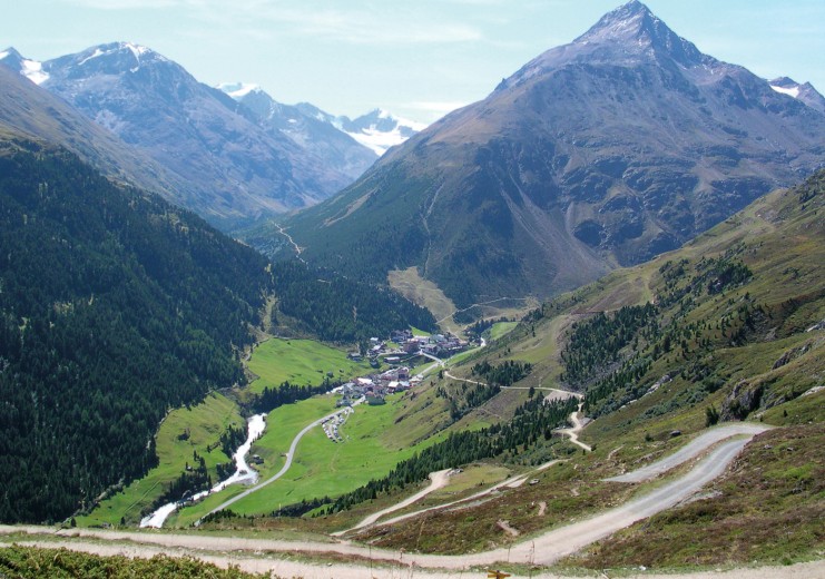 Blick vom Panoramaweg auf Vent