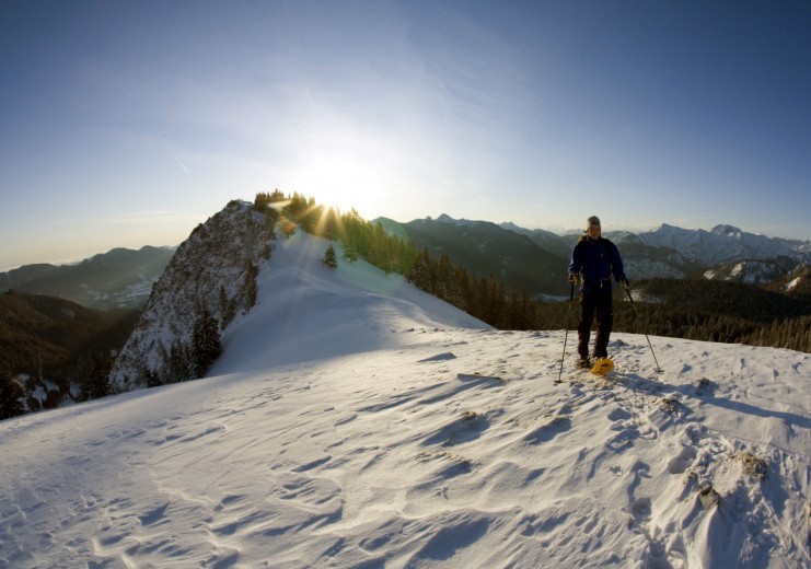 Auf den Hirschberg mit Schneeschuhen