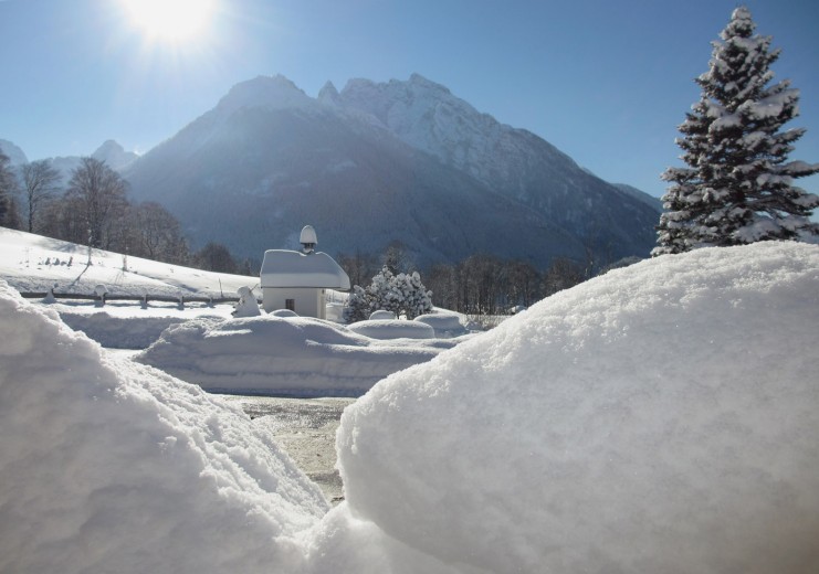 Winterstimmung, Kapelle beim Gästehaus Heißenlehen