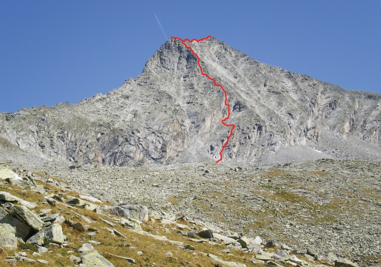 Säuleck mit Klettersteig-Route