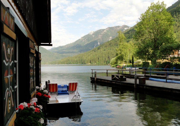 Das Bootshaus am Lunzer See