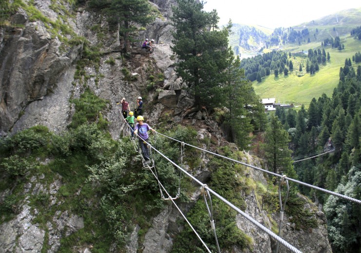 Klettersteig Zirbenwald in Obergurgl