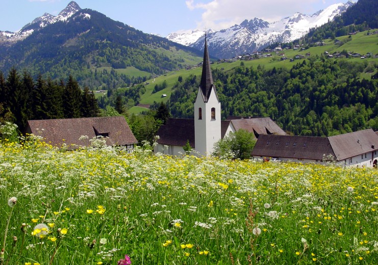 Die Propstei St. Gerold ist das spirituelle Zentrum im Großen Walsertal