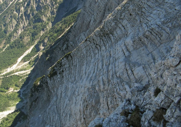 Schermberg Nordwand: kompakter Fels